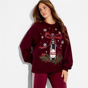 Dr Pepper Burgundy Christmas Sweatshirt- Women’s XL. New with tags